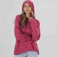 thumbnail image 4 of QUINDOS Hoodies for Women Tunic Womens Sweatshirts Casual Long Sleeve Crew Neck Plain Pullover Tops, 4 of 6