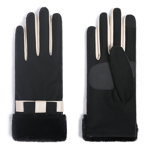 Guantes de invierno para mujer Guantes de mensajes de texto con pantalla táctil para clima frío - Guantes cálidos y térmicos a prueba de viento