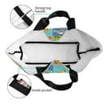 thumbnail image 4 of Pofeuu Construction Machinery Print Reusable Grocery Bags - Washable, Foldable, Packable Tote, Large Handles, Heavy Duty, Zippered Top Pouch, 4 of 8