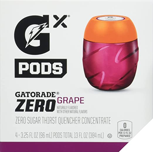 Gatorade Gx Sports Drink Concentrate Pods G Zero Grape