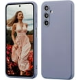 thumbnail image 1 of SHIQI-Case for Samsung Galaxy A26 5G, Soft Liquid Silicone Phone Cover Shockproof Full Body Protection A26 Phone Case with Anti-Scratch Microfiber Lining - Grey Blue, 1 of 4