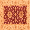 thumbnail image 1 of Ahgly Company Indoor Square Oriental Orange Traditional Area Rugs, 7' Square, 1 of 4