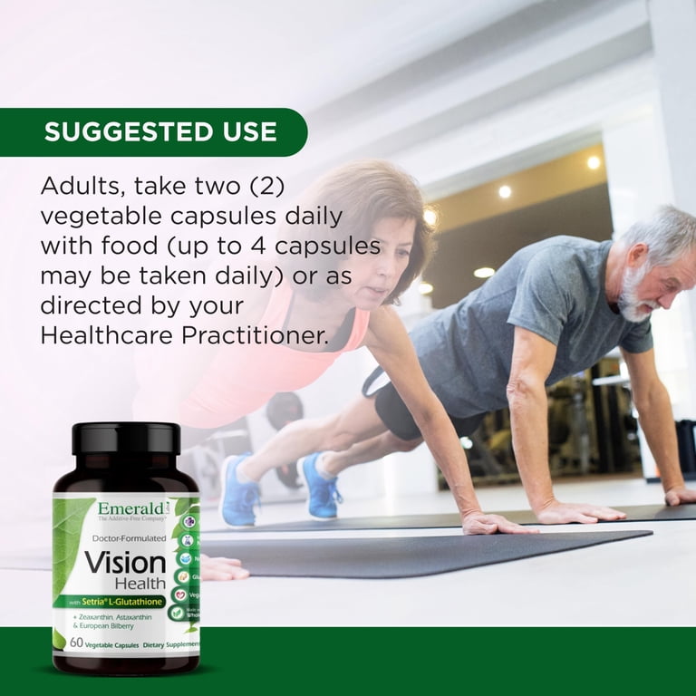 Emerald Labs Vision Health with Lutein and Zinc to Support Macular Health, Retina/Lens Strength, Eye Sensitivity