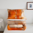 thumbnail image 5 of Homewish Orange Tie Dye Queen Comforter Set,Retro Geometric Art Comforter Sets Queen,Reversible,3-Piece,1 Comforter and 2 Pillowcases, 5 of 7