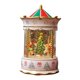thumbnail image 2 of Bola de nieve decorativa navideña con caja de música y purpurina, decoración navideña para el hogar Árbol blanco, 2 of 9
