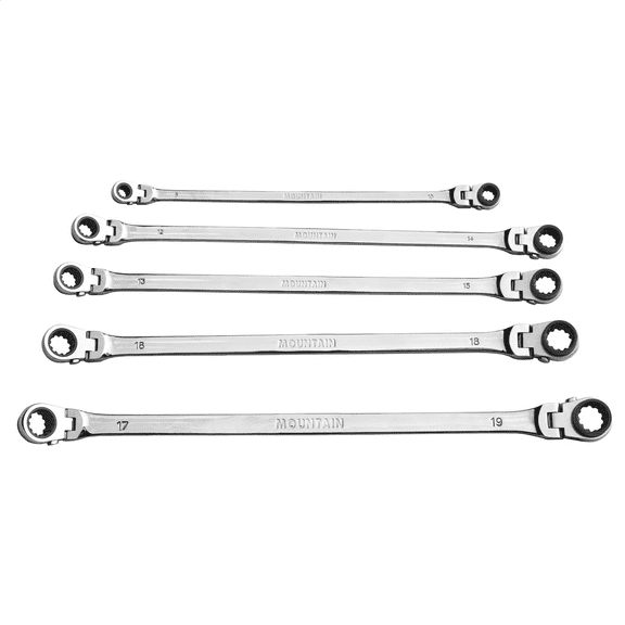 Mountain RM6, Reversible Ratcheting Wrench 5 Piece