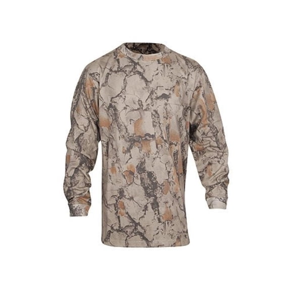 Natural Gear Men's Hunting Long Sleeve Crew Neck Pocket T Shirt Natural Gear Camo Medium