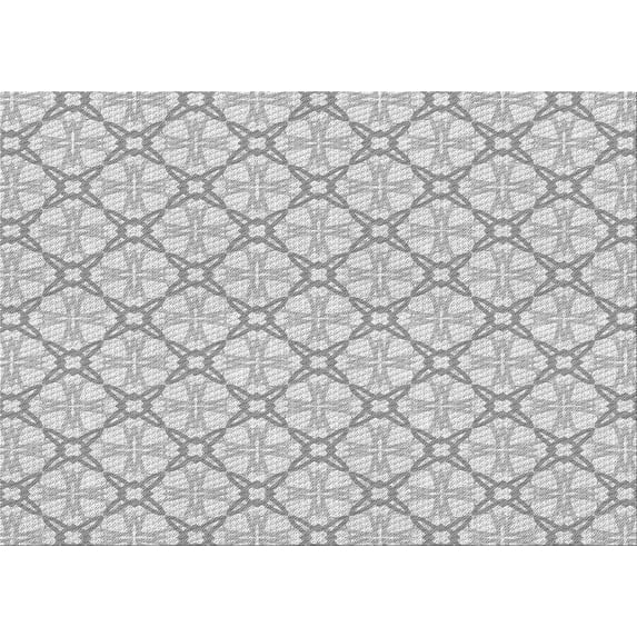 Ahgly Company Machine Washable Indoor Rectangle Transitional Gunmetal Gray Area Rugs, 3' x 5'