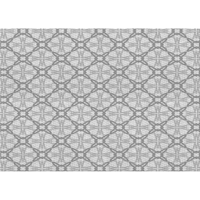 Ahgly Company Machine Washable Indoor Rectangle Transitional Gunmetal Gray Area Rugs, 7' x 10'
