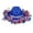 Deep Red, variant on Patriotic Fringe Cowboy Hat, 4th of July Polyester Party Hat Unisex Festival Western Hat, Independence Day Red White Blue Decorative Costume Hat