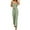 Green, variant on Women's Slim-Fitting Lace-Trimmed Camisole & Long Pants Set - Casual Breathable Loungewear, Comfort Sleepwear For St Patrick's Day Nightgown,Size:XL