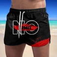 thumbnail image 2 of Cathalem Men's Mesh Shorts Mesh Shorts Elastic Gym Athletic Shorts,Red L, 2 of 4