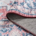 thumbnail image 6 of SAFAVIEH Martha Stewart Norbert Medallion Machine Washable Area Rug, Rust/Blue, 5' x 8', 6 of 11