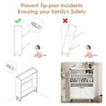 thumbnail image 3 of Veanerwood Shoe Cabinet with 2 Flip Drawers Entryway Wooden Sturdy Shoes Rack with Open Storage Shelf, White, 3 of 13