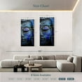thumbnail image 4 of Elephant Stock Blue Meditating Buddha Wall Art - Vertical Multi Panel Canvas - Living Room Wall Decor - Religion And Spirituality Multi Panel - Black And Gray Decor - 39" x 80", 4 of 8