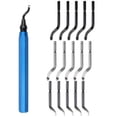 thumbnail image 2 of Lefu 15pcs Rotary Deburr Blades Set Metal Deburring Tool Kit for Wood Copper Steel, 2 of 8