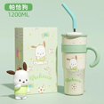 thumbnail image 1 of Sanrio-taza de acero inoxidable con aislamiento de Hello Kitty, taza de paja portátil Kawaii, regalo de Navidad para niña, Cinnamoroll My Melody, 1 of 4