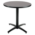 thumbnail image 2 of KFI Studios Mode 3.5' x Round' Dining Table, Graphite Nebula, Arched X Base, 2 of 2