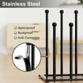 thumbnail image 7 of NIFFGAFF Free Standing Shoe Racks - Black Metal Boot Rack, Shoe Organizer for Dorm Room, Closet, Entryway, Bedroom, Patio Outdoor, Hallway, Black Shoe Rack Organizer, Shoe Storage Fit for 6 Pairs, 7 of 7