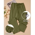 thumbnail image 6 of COOFANDY Men's Cotton Linen Pants Elastic Waist Drawstring Summer Beach Trousers Casual Yoga Pant, 6 of 6