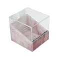 thumbnail image 2 of de cinta de pestañas Caja de almacenamiento de cinta de pestañas, máquina a de cinta a prueba de polvo con soporte de rollo de cinta textura rosa, 2 of 8