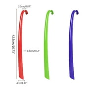 1pc Extra Long Handled Plastic Shoe Horn Remover Disability Mobility Aid Flexible Stick