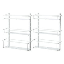ClosetMaid Adjustable 3 Shelf Spice Rack for Cabinet/Wall White (2 Pk)