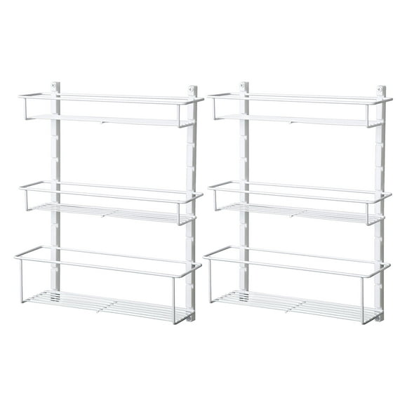 ClosetMaid Étagère à Épices Réglable 3 Niveaux pour Armoire/mur Blanc (2 Pk)