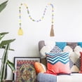 thumbnail image 4 of Bead Garland Pascua Colgante de Pared con Borlas Hecho Spring Beads Boho para Farmhouse Tiered Tray Country Easter Holiday Decoracion amarillo SM SunniMix Guirnalda de cuentas, 4 of 6