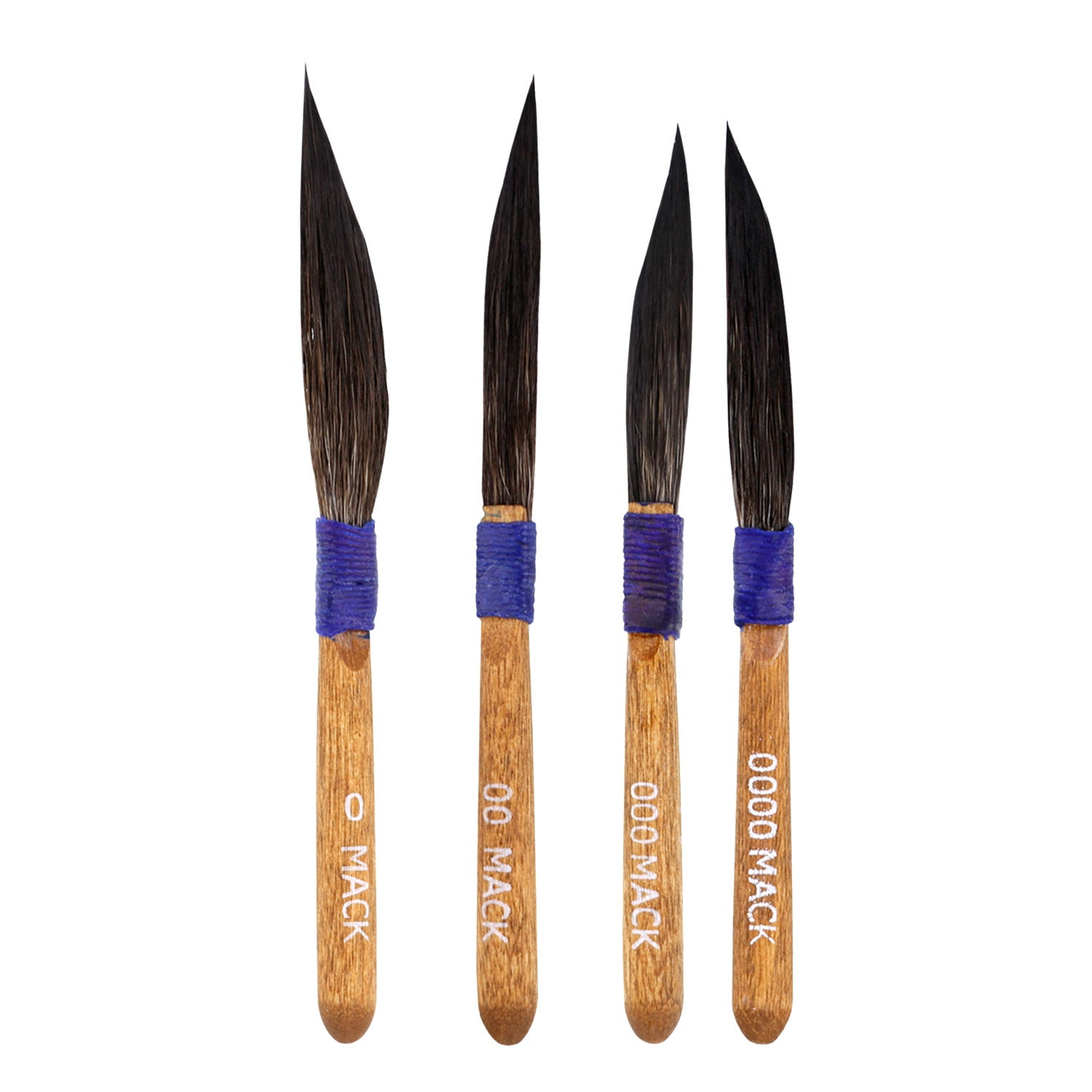 MACK Sword Pinstripe/Pinstriping Brush 100,00,000,0000 Set of 4