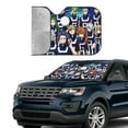 thumbnail image 6 of My Hero Academia Car Windshield Sun Shade, Front Window Sun Shades, Visor Shield Cover For Car Suv Truck, Visor Protector Blocks Uv Rays, Keep Your Vehicle Cool, Medium, 55*29.9 Inch, 6 of 8