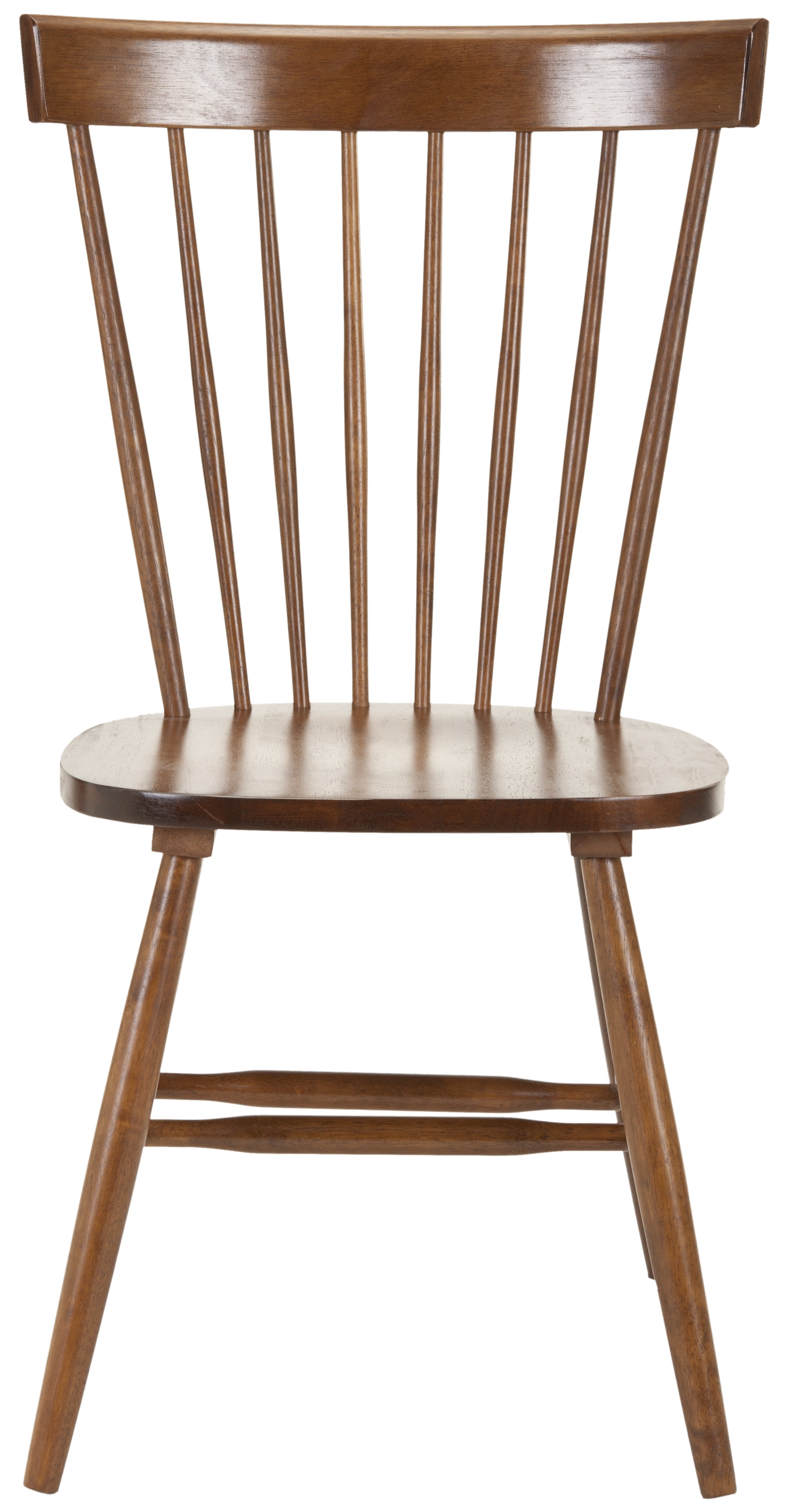 SAFAVIEH Parker Solid 17 in. H Spindle Dining Chair, Dark Oak, Set of 2