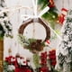 thumbnail image 5 of mfyjkho Mini corona de Navidad con forma de bastón para colgar en la puerta, decoración navideña de plástico, pequeños adornos, incluye 6 piezas, 5 of 6