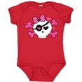 thumbnail image 3 of Inktastic Girl Pirate Skull Valentine Girls Baby Bodysuit, 3 of 5