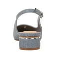 thumbnail image 4 of Ninety Union EMPRESS Low Metal Frame Heel Slingbacks, Blue Denim, 13, 4 of 5