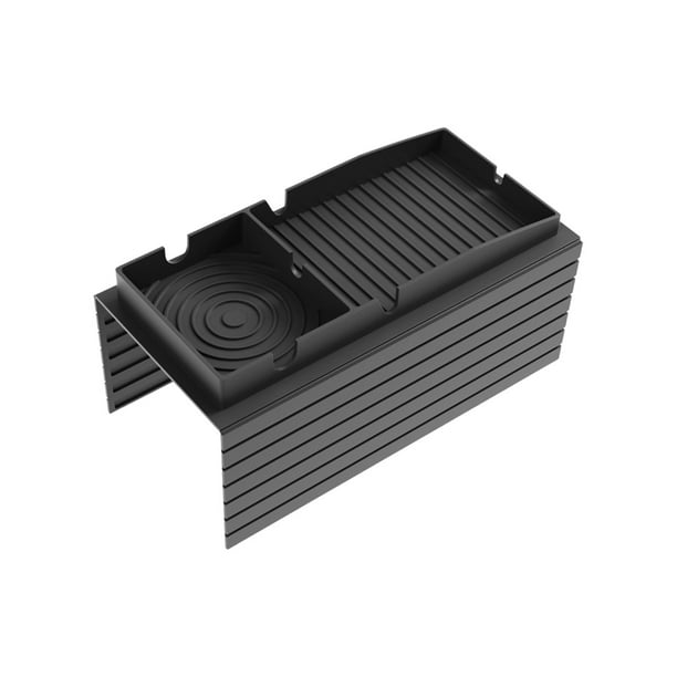Bandeja para reposabrazos de sofá, portavasos, mesa auxiliar para sofá con ranura para tablet, estante antideslizante de silicona para bebidas para sala de estar, almacenamiento multifuncional para