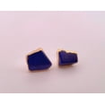 thumbnail image 3 of Natural Lapis Lazuli Gold Stud Earrings NLLGSE12, 3 of 10
