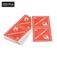 thumbnail image 3 of Unique Bargains Flammable Liquid Hazardous Class 3 Warning Stickers Adhesive Labels Red 200 pcs, 3 of 5