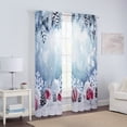 thumbnail image 4 of Goory Rideaux de Noël Luxe 2 Pcs Draperies Texturées en Lin Décoration Maison Rideau de Fenêtre Poche de Tringle Style Chambre-5 L:51 Pouces x H:63 Pouces, 4 of 6
