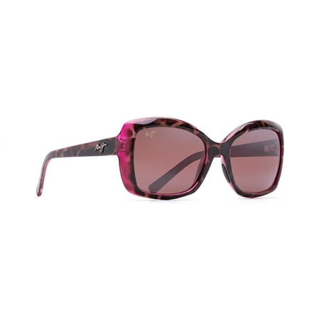 Maui Jim Women's Orchid Polarized Fashion Sunglasses, Tortoise w/ Raspberry/Maui Rose®, Medium