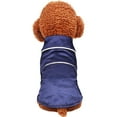 thumbnail image 1 of Pijamas para perros pequeños y gatos, ropa de dormir de dos patas con solapa de seda suave para mascotas, camisa para todas las estaciones (M, azul), 1 of 5