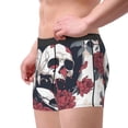thumbnail image 2 of Pofeuu Gothic Skulls And Roses Print Men’s Boxer Briefs, Moisture-Wicking Underwear, Regular,Trunk-Large, 2 of 5