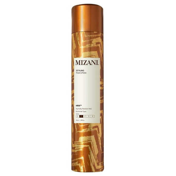 Mizani Styling HRM Spray resistente a la humedad | Ayuda a prevenir roturas por daños causados ??por el calor | Retención ligera | Para todo tipo de cabello | 9 onzas