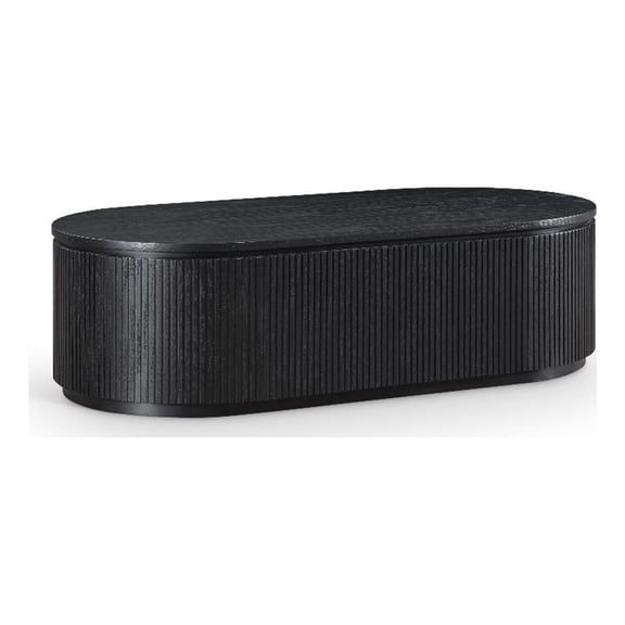 Meridian Furniture Moana Black Wood Storage Coffee Table