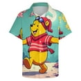 thumbnail image 3 of Winnie The Pooh Mens Hawaiian Shirt Short Sleeve Button Down Shirts Tropical Summer Beach Shirts, 3 of 7