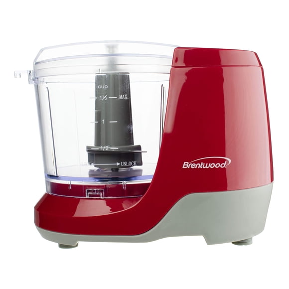 Mini picadora de alimentos Brentwood MC-109R 350 ml 100 W roja