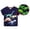 Blue, variant on RTKFRFLM Boys Luminous T-Shirt Glow in the Dark Animal Vehicle Print Crewneck Short Sleeve Summer Active Tee Top Kids