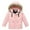 Pink, variant on Vikakiooze Fall Winter Boys Jacket, Thick Thermal Jacket with Detachable Hood, Solid Color Comfortable Multipurpose Jacket