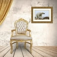 thumbnail image 3 of Young, Bill 18x13 Gold Ornate Wood Framed with Double Matting Museum Art Print Titled - Norway, Svalbard Polar bear on rocky ground, 3 of 4