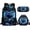 Dolphin Love Heart, variant on Jeiento Wolf Backpack for Kids 6-8/8-10 with Lunch Box 3 in 1 Elementary School Bookbags for 1st Grade Boys and Lunchbox Set Back Pack Lunch Bag Pencil Case Primary Book Bags Back Pack Abstract Fire